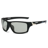 Lunettes de cyclisme polarisées anti-lumière bleue photochromiques jour/nuit personnalisables pour sports de plein air, unisexe, protection UV400