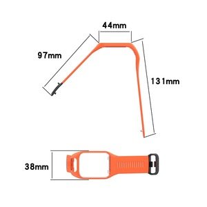 Correa de silicona integrada <span class=keywords><strong>TomTom</strong></span> para Runner2 3/Spark Series con hebilla de botón a presión, empaquetada individualmente - Product Image 4