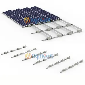Braket surya segitiga inovatif untuk instalasi atap datar penjualan laris pemberat Panel surya pemasangan untuk struktur PV aluminium