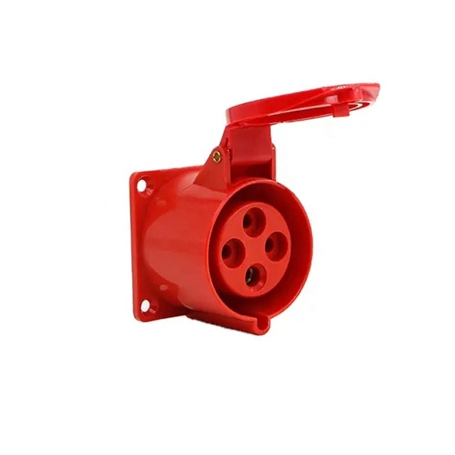 IEC Electric 3 Ways16A 32A IP44 Industrial Power Plug International Standard Wall Socket