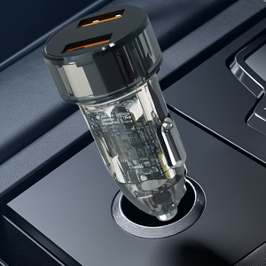 Chargeur de voiture double port en gros, adaptateur de charge rapide USB-C et USB-A 2-en-1 pour téléphone - Product Image 2