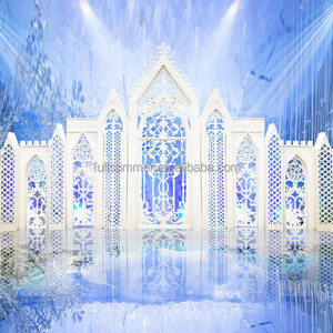 FULL <span class=keywords><strong>SUMMER</strong></span> Castle Gate Requisiten Kreative Holzmärchen Stil Holz Hintergrund Wand dekorationen - Product Image 5