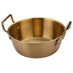 Double Eared Snack Bowl 304 Stainless Steel Gold Color Stackable Party Use - Product Image 5