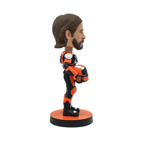 Bobblehead de motocycliste en résine, statue de poupée 3D hochant la tête pour cadeau de motards, décor d'amant de vélo personnalisé pour affichage de bureau à domicile