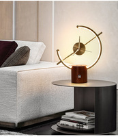 Lampe de table en aluminium, design moderne minimaliste de luxe, avec commande tactile et charge sans fil, pour la chambre à coucher