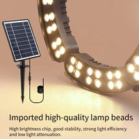 Solar-Baumleuchte 12W DMX512 Verbindbar IP65 Wasserdicht Außenbereich Warmweiß 220V Garten-Landschaftsbeleuchtung LED-Ring-Spot