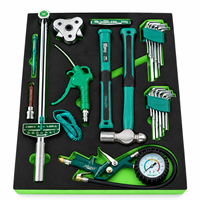 Ensemble d'outils de réparation automobile 26 pièces, kit d'entretien mécanique avec marteau, clés hexagonales, clé dynamométrique et plateau en mousse EVA