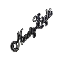 Logo personnalisé 3D ABS Plastique Chrome Emblème de voiture Insigne de voiture Chrome Lettre Autocollant Auto Emblème de voiture Badges en gros