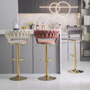 كرسي بار عالي قابل للرفع، كرسي عالي فاخر وراقي للاستخدام المنزلي - Product Image 4