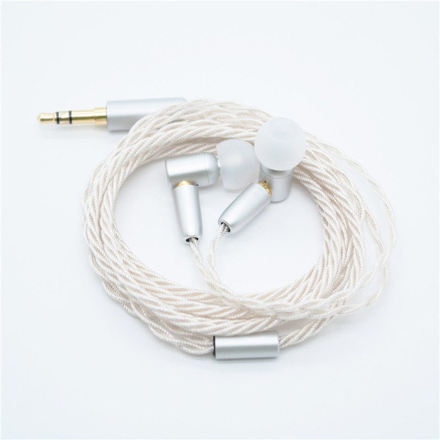 New Arrival MMCX Silvered Cable Hifi Earphones Wired Earphones