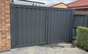 Porte d'oscillation soudée par cadre robuste de double de Colorbond avec tous les kits - Product Image 2