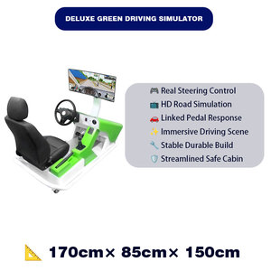Máquina Arcade Ninix-87402 de Conducción de Autos para Entrenamiento de Conductores Escolares, Acero Inoxidable, Uso en Interiores, 110/220v - Product Image 3