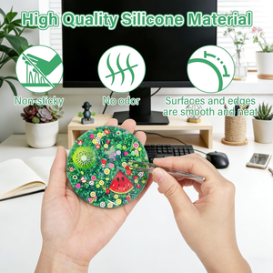 Silicone Picking Pad with Tweezer Hair Pulling <b>Fidget</b> Toys for Adults Stress Relief Anxiety Calm and Focus with Anxiety ADHD - Product Image 4