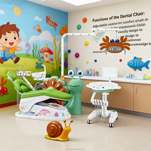 Poltrona Odontoiatrica Pediatrica per Bambini a Prezzo Conveniente, Costruzione in Metallo e Plastica, Certificata CE, Garanzia di 1 Anno - Product Image 2