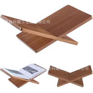 Support de lecture en bois en forme de X pour livres et magazines, organisateur de bureau - Product Image 5