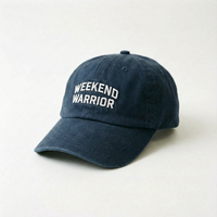Casquette de sport déstructurée en velours côtelé de coton délavé, personnalisée avec logo brodé, respirante, imperméable, pour activités de plein air, effet vieilli
