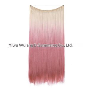 Extension <span class=keywords><strong>per</strong></span> Capelli Lunghi e Lisci Multicolore Sfumato, Regolabile e Invisibile, Stile Europeo-Americano <span class=keywords><strong>per</strong></span> Parrucche Femminili - Product Image 5