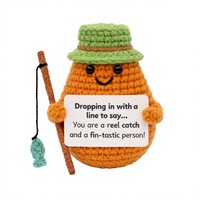 Chapeau de pêcheur en crochet fait main en forme de pomme de terre, en fil, objet de collection, cadeau d'anniversaire, décoration de bureau