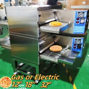 Mesin pembuat oven piza otomatis mini industri sepenuhnya komersial Gas untuk harga restoran dengan sabuk konveyor - Product Image 2