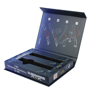 Factory Custom Luxury Flip Top Cardboard <b>Black</b> Paper Magnetic Gift Box Packaging With Eva Foam Insert - Product Image 1
