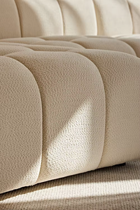 Comodo divano componibile a forma di L divano componibile bianco a nuvola dal Designer Navia per il soggiorno di un appartamento villa d'albergo. - Product Image 3