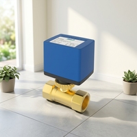 Vanne à boisseau sphérique électrique intelligente en plastique et cuivre, contrôle de température, AC220V, pour hôtel/villa/appartement - Vente en gros usine