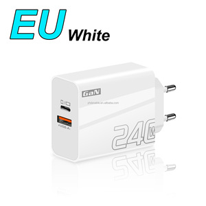 Chargeur de téléphone portable multi-ports EU US UK, 2 ports USB + Type-C, QC3.0 + PD, chargeur rapide, adaptateur de charge rapide pour <span class=keywords><strong>smartphone</strong></span> - Product Image 2
