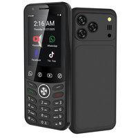 Teléfono Inteligente Android 11 con Pantalla Táctil de 2.8 Pulgadas, Teclado T9, MT6739, 2GB, 16GB, GPS, WiFi, Hotspot, WhatsApp, YouTube, Batería de 2500mAh