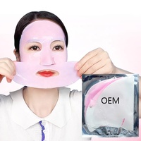 Masque Hydrogel Réparateur Profond au PDRN, ADN de Saumon, Bio-Collagène, Rétinol et Vitamine C, Effet Raffermissant, Éclaircissant et Hydratant, Marque Privée OEM Rose