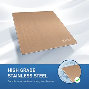 Rose Gold PVD Coated Stainless Steel Sheet Decoration Plate Anti Scratch Coating Cold Rolled Raw Material 201 304 316 SS304