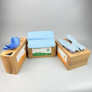 ผ้าซับน้ำมันอุตสาหกรรม 100/200 ชิ้น/กล่อง ผลิตจากพลาสติก PP 100% สำหรับเช็ดทำความสะอาดคราบน้ำมันหนัก - Product Image 2