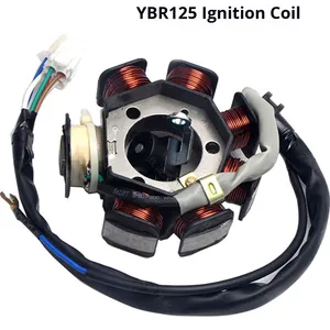 Bobine d'<span class=keywords><strong>allumage</strong></span> et stator magnéto S2R de qualité supérieure pour <span class=keywords><strong>moto</strong></span> Yamaha YBR125 YB125 XTZ125, <span class=keywords><strong>circuit</strong></span> 8 voies, pièces fabriquées en Chine - Product Image 2
