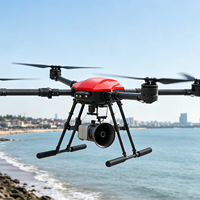 Drone multi-applications EFT E416P Kit PNP, conception pliable classique, étanche, pour diffusion, nettoyage, sauvetage, lutte contre les incendies
