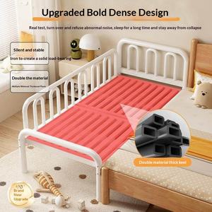 <span class=keywords><strong>Lit</strong></span> d'enfant en <span class=keywords><strong>fer</strong></span> <span class=keywords><strong>forgé</strong></span> avec garde-corps élargi, design <span class=keywords><strong>simple</strong></span> et moderne, multifonctionnel, <span class=keywords><strong>lit</strong></span> <span class=keywords><strong>simple</strong></span> à assembler - Product Image 4