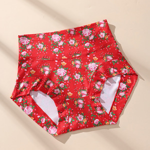Best-seller transfrontalier : Culottes pour femmes de style <span class=keywords><strong>chinois</strong></span> - Northeast BigFloral, grande taille, en soie de lait, taille haute, coupe ample, sous-vêtements d'exportation - Product Image 6