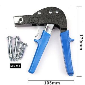 Pistola remachadora industrial OEM KHC de hierro hueco y aluminio para remaches de pétalo de acero al carbono negro M4/M5/M6 para tornillos de matrícula de coche - Product Image 3