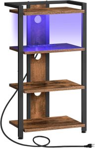 Bibliothèque d'angle moderne à 4 niveaux en bois avec porte-<span class=keywords><strong>CD</strong></span>, <span class=keywords><strong>meuble</strong></span> de salon peint - Product Image 2