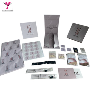 Caja de papel elegante blanca con logotipo personalizado, tarjeta de agradecimiento, pegatina, tarjeta para el cabello Melt Band, etc. - Product Image 1