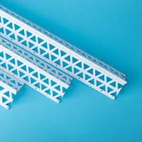 Profilés d'angle en PVC pour la protection des murs en plâtre, installation facile, résistant à la rouille