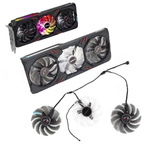 87mm FDC10H12S9-C <span class=keywords><strong>RX6900XT</strong></span> GPU Refroidisseur Pour Asrock <span class=keywords><strong>AMD</strong></span> <span class=keywords><strong>Radeon</strong></span> RX 6600 6700 6800 6900 XT Fantôme Gaming Graphique Graphique Ventilateur - Product Image 5