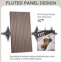 Meilleur panneau mural insonorisé à lattes acoustiques Panneau de placage en bois Panneaux acoustiques à lamelles décoratives 3D pour décoration murale intérieure