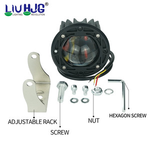 Sistema de iluminación de motocicleta 90W <span class=keywords><strong>Mini</strong></span> luz de conducción Bi-lente Luces Led Faros Para Motos Coches Accesorios Iluminación de motocicleta - Product Image 6