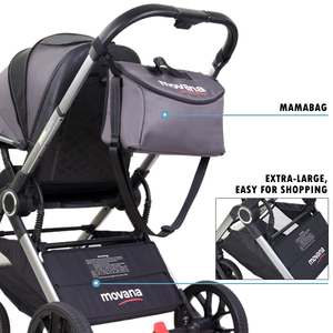 Passeggino di lusso 4-in-1 passeggino pieghevole One-click in lega di alluminio TASLON tessuto pieghevole <span class=keywords><strong>carrozzina</strong></span> seggiolino <span class=keywords><strong>per</strong></span> auto - Product Image 3
