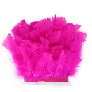 Frange de <span class=keywords><strong>plumes</strong></span> de dinde plates, motif teinté, 13-18 cm, avec rubans en satin - Product Image 4