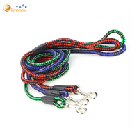 Ensemble de laisse et de harnais pour chien de luxe de haute qualité en sangle de nylon réfléchissante longue et antidérapante avec logo personnalisé