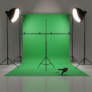 Support de fond en T SH 60 cm vert pour écran Chroma Key – Système de support de cadre pour studio photo - Product Image 2