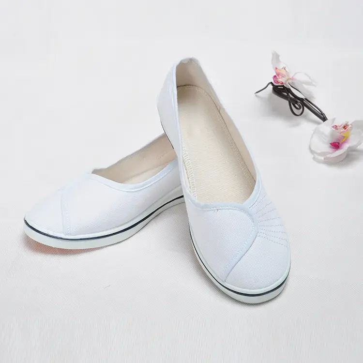 Latest Fashion White Leather Special Comfortable Nurses Shoes For Nursing And Doctors