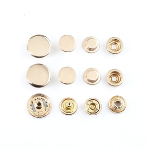 Cao cấp vô hình bốn nút, nút miễn phí, Vòng lồng vào nhau nút kim loại cho áo khoác xuống - Product Image 3