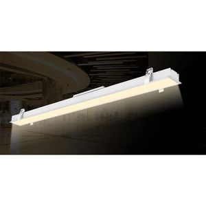 Luz Lineal LED Empotrable de Aluminio Enlazable, Blanco Cálido, 1200 mm, Iluminación Lineal para Biblioteca, Oficina, Centro Comercial, Gimnasio - Product Image 5
