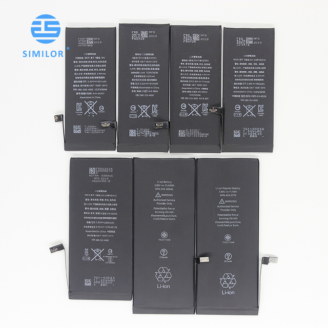 Stock Ship From China Warehouse Replacement Mobile Phone Battery for iPhone Series